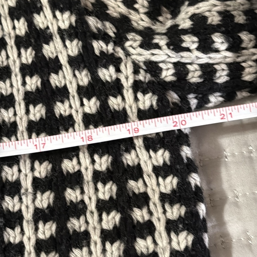 Ellen Tracy Black And Gray Patterned Cardigan Siz… - image 5